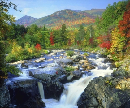 Picture of NEW YORK A WATERFALL IN THE ADIRONDACK MOUNTAINS