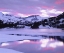 Picture of CALIFORNIA, SIERRA NEVADA, ELLERY LAKE AT SUNSET,