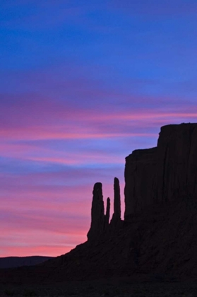 Picture of UT, MONUMENT VALLEY THREE SISTERS FORMATION