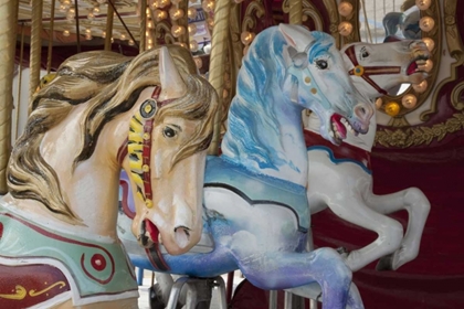 Picture of MERRY-GO-ROUND HORSES, INDIANAPOLIS, INDIANA, USA