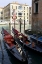 Picture of ITALY, VENICE TWO PARKED GONDOLAS IN GRAND CANAL
