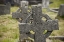 Picture of IRELAND, CO MAYO, ACHILL ISL CELTIC GRAVESTONES