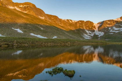 Picture of CO, MT EVANS SUMMIT LAKE REFLECTION AT SUNRISE