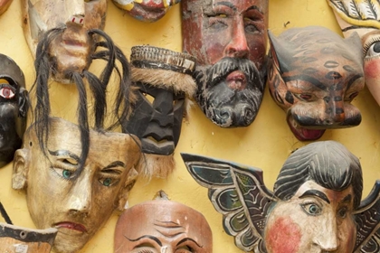 Picture of MEXICO MASKS ON DISPLAY IN SHOP