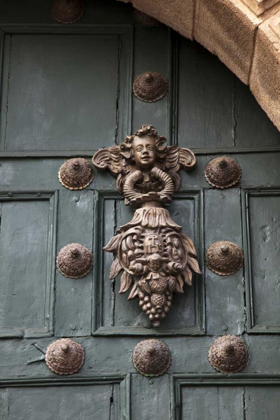 Picture of PERU, CUZCO DOOR DETAIL OF A JESUIT CHURCH