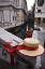 Picture of ITALY, VENICE GONDOLIERS HAT AND GONDOLAS