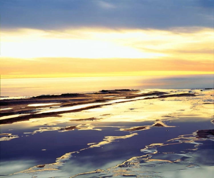 Picture of CA, SAN DIEGO SUNSET CLIFFS TIDE POOLS AT SUNSET