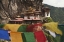 Picture of BHUTAN PRAYER FLAGS HANG NEAR TAKTSHANG