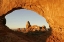 Picture of UT, ARCHES NP TURRET ARCH  THROUGH NORTH WINDOW