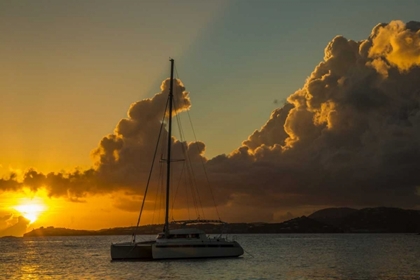 Picture of USA VIRGIN ISLANDS SAILBOAT MOORED IN FRANK BAY