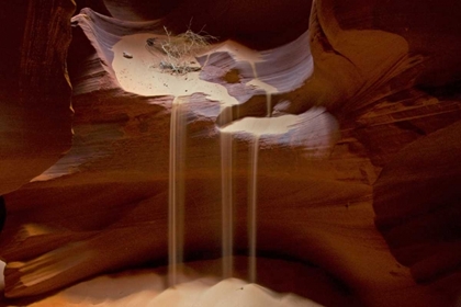 Picture of AZ, UPPER ANTELOPE CANYON STREAMS OF LOOSE SAND