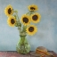 Picture of MEXICO SUNFLOWERS IN VASE ON TABLE