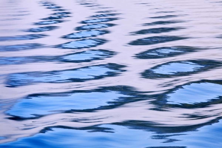 Picture of CANADA, BC, PATTERNS IN BOAT WAKE