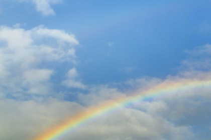 Picture of WASHINGTON, SEABECK RAINBOW IN LIGHT RAINFALL