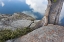 Picture of CA, TOIYABE NF ROCKS AND TREE BY GRANITE LAKE