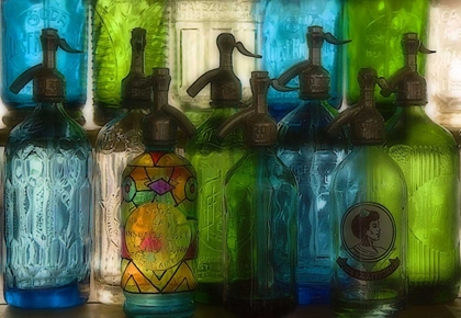 Picture of ARGENTINA, BUENOS AIRES GLASS SODA BOTTLES