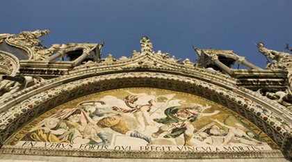 Picture of ITALY, VENICE FACADE OF ST MARKS BASILICA