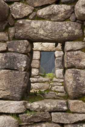 Picture of PERU, MACHU PICCHU ALIGNED WINDOWS IN RUINS