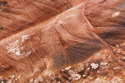 Picture of UT, GLEN CANYON PATTERNS IN ROCK FORMATION