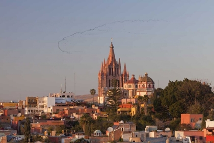 Picture of MEXICO LA PARROQUIA CATHEDRAL IN CITYSCAPE