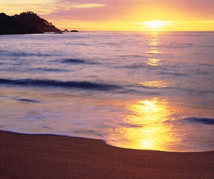 Picture of CA, SUNSET OVER THE CENTRAL CALIFORNIA COAST