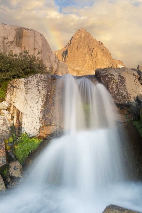 Picture of CALIFORNIA, INYO NF WATERFALL BELOW MOUNT RITTER