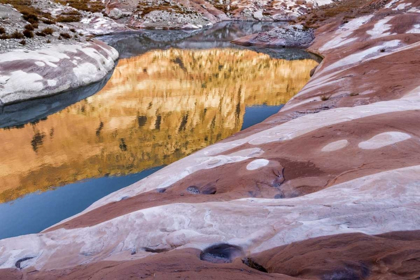 Picture of UTAH, GLEN CANYON BLEACHED PATTERNS IN SANDSTONE