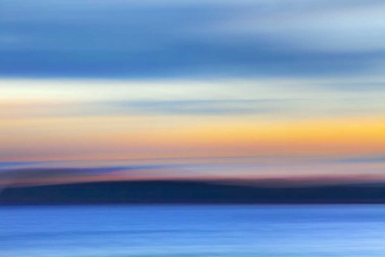 Picture of WASHINGTON, HOOD CANAL ABSTRACT OF OCEAN AND SKY