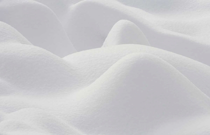 Picture of CANADA, QUEBEC, SNOW PATTERNS OVER ROCKS