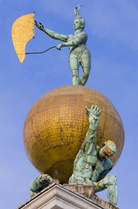 Picture of ITALY, VENICE FORTUNE STATUE ON TOP A ROOF