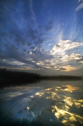 Picture of MICHIGAN SUNRISE SKY REFLECTED IN PETES LAKE