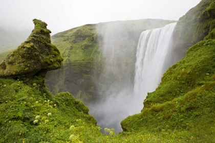 Picture of ICELAND WATERFALL PLUNGES OVER A VOLCANIC CLIFF