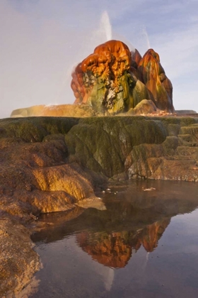 Picture of NEVADA, BLACK ROCK DESERT VIEW OF THE FLY GEYSER