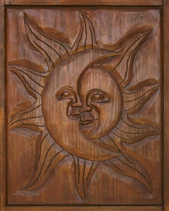 Picture of MEXICO DETAIL OF WOODEN DOOR CARVING