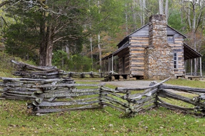 Picture of TN, GREAT SMOKY MTS, JOHN OLIVER PLACE