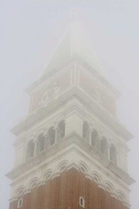 Picture of ITALY, VENICE CAMPANILE IN EARLY MORNING FOG