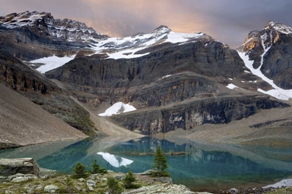 Picture of CANADA, BC, YOHO NP LAKE OESA AND MOUNTAINS