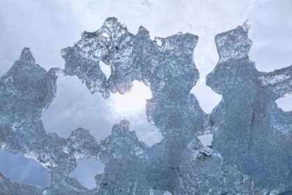 Picture of AK SUN SHINING THROUGH ICE OF MCBRIDE GLACIER