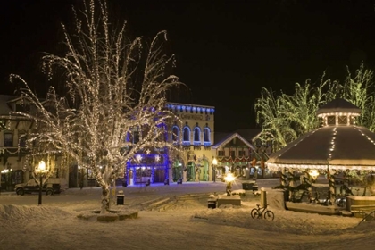 Picture of USA, WASHINGTON, LEAVENWORTH, CHRISTMAS LIGHTS -