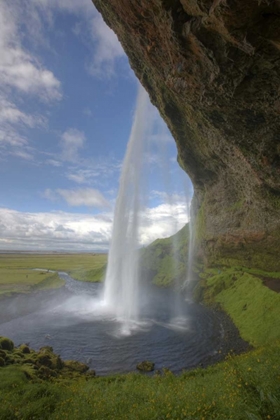 Picture of ICELAND SCENIC FROM SELJALANDSFOSS WATERFALL