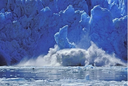 Picture of AK, JUNEAU PART OF SOUTH SAWYER GLACIER FALLING