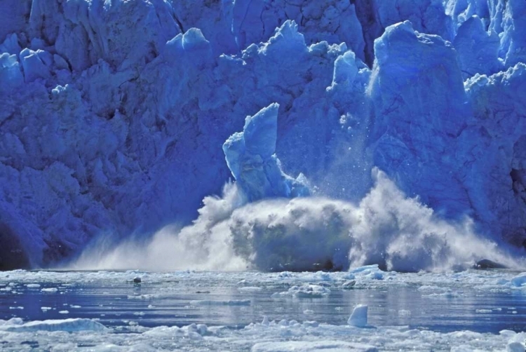 Picture of AK, JUNEAU PART OF SOUTH SAWYER GLACIER FALLING