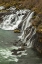 Picture of ICELAND, HRAUNFOSSAR WATERFALL OVER ROCKS