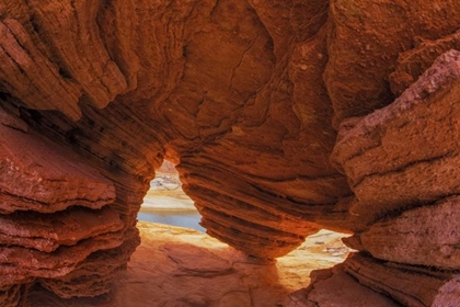 Picture of UTAH, GLEN CANYON NRA ERODED SANDSTONE CAVE