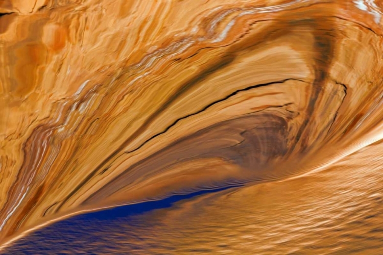 Picture of UTAH, GLEN CANYON REFLECTION IN LAKE POWELL