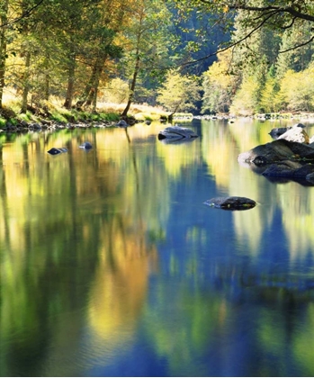 Picture of CA, YOSEMITE AUTUMN AROUND THE MERCED RIVER