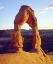 Picture of USA, UTAH ARCHES NP DELICATE ARCH AT SUNSET