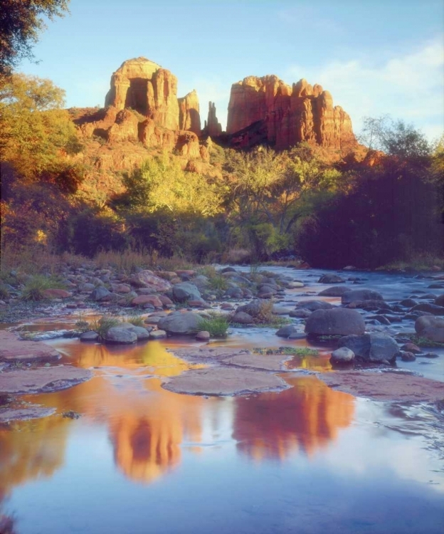 Picture of ARIZONA, SEDONA CATHEDRAL ROCK AND OAK CREEK