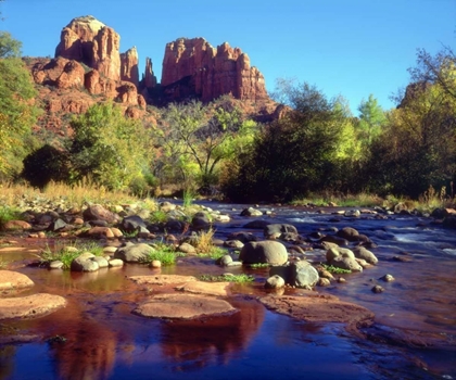 Picture of ARIZONA, SEDONA CATHEDRAL ROCK AND OAK CREEK