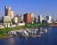 Picture of OR, PORTLAND DOWNTOWN SKYLINE AND MARINA